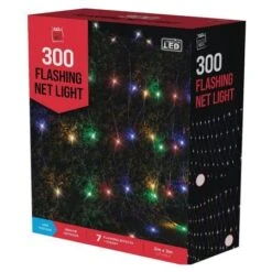 Stockholm Christmas Lights 300 LEDs Waterfall Curtain Net Outdoor Garden Xmas Decoration 2x3M -Christmas Lights Store 225829 1767591 F