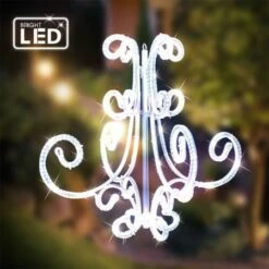 Stockholm Christmas Lights LED Strip Chandelier Cool White Xmas Party Outdoor Garden Decor -Christmas Lights Store 225831 1767603 F