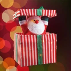Stockholm Christmas Lights 18 LEDs Pop UP Santa Claus Animated Indoor Xmas Decoration
