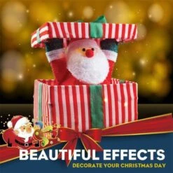 Stockholm Christmas Lights 18 LEDs Pop UP Santa Claus Animated Indoor Xmas Decoration -Christmas Lights Store 225833 1767627 F