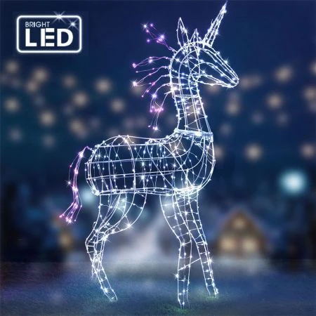 Stockholm Christmas Lights 576 LEDs Charming Unicorn Fairy Xmas Outdoor Garden Decor 113CM 9 Stockholm Christmas Lights 576 LEDs Charming Unicorn Fairy Xmas Outdoor Garden Decor 113CM - Image 9