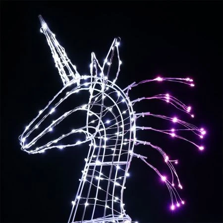 Stockholm Christmas Lights 576 LEDs Charming Unicorn Fairy Xmas Outdoor Garden Decor 113CM 7 Stockholm Christmas Lights 576 LEDs Charming Unicorn Fairy Xmas Outdoor Garden Decor 113CM - Image 7