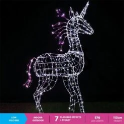 Stockholm Christmas Lights 576 LEDs Charming Unicorn Fairy Xmas Outdoor Garden Decor 113CM 14 Stockholm Christmas Lights 576 LEDs Charming Unicorn Fairy Xmas Outdoor Garden Decor 113CM -Christmas Lights Store 225839 1767695 F