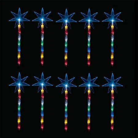 Stockholm Christmas Lights 10pcs LED Solar Shooting Stars Xmas Path Outdoor Garden 50CM 1 Stockholm Christmas Lights 10pcs LED Solar Shooting Stars Xmas Path Outdoor Garden 50CM