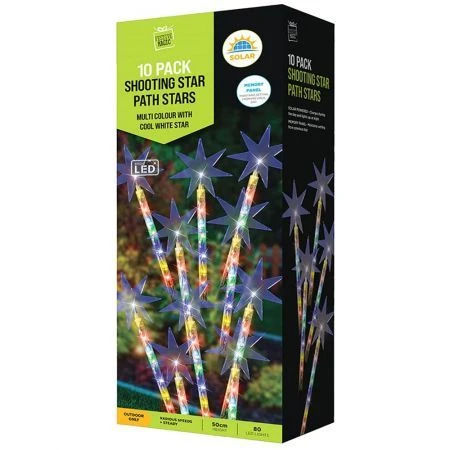 Stockholm Christmas Lights 10pcs LED Solar Shooting Stars Xmas Path Outdoor Garden 50CM 7 Stockholm Christmas Lights 10pcs LED Solar Shooting Stars Xmas Path Outdoor Garden 50CM - Image 7
