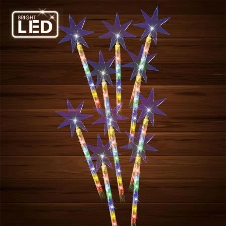 Stockholm Christmas Lights 10pcs LED Solar Shooting Stars Xmas Path Outdoor Garden 50CM 6 Stockholm Christmas Lights 10pcs LED Solar Shooting Stars Xmas Path Outdoor Garden 50CM - Image 6