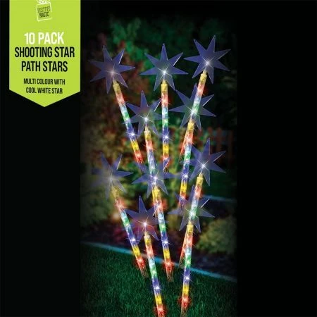 Stockholm Christmas Lights 10pcs LED Solar Shooting Stars Xmas Path Outdoor Garden 50CM 5 Stockholm Christmas Lights 10pcs LED Solar Shooting Stars Xmas Path Outdoor Garden 50CM - Image 5