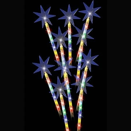 Stockholm Christmas Lights 10pcs LED Solar Shooting Stars Xmas Path Outdoor Garden 50CM 3 Stockholm Christmas Lights 10pcs LED Solar Shooting Stars Xmas Path Outdoor Garden 50CM - Image 3