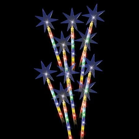 Stockholm Christmas Lights 10pcs LED Solar Shooting Stars Xmas Path Outdoor Garden 50CM 2 Stockholm Christmas Lights 10pcs LED Solar Shooting Stars Xmas Path Outdoor Garden 50CM - Image 2