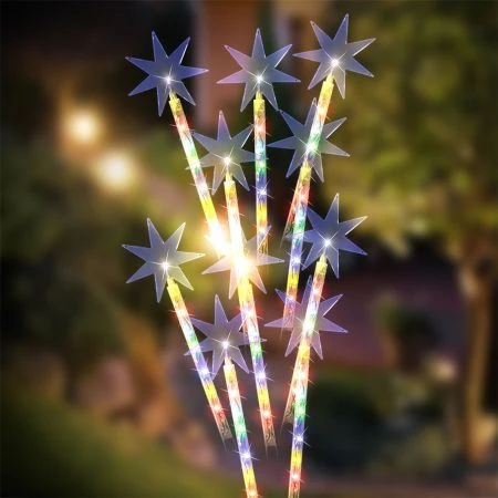 Stockholm Christmas Lights 10pcs LED Solar Shooting Stars Xmas Path Outdoor Garden 50CM 11 Stockholm Christmas Lights 10pcs LED Solar Shooting Stars Xmas Path Outdoor Garden 50CM - Image 11