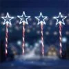 Stockholm Christmas Lights 4pcs LED Candy Stars Path Outdoor Garden Decoration 74CM
