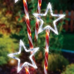 Stockholm Christmas Lights 4pcs LED Candy Stars Path Outdoor Garden Decoration 74CM -Christmas Lights Store 225853 1767837 F