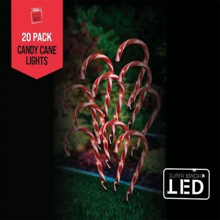 Stockholm Christmas Lights 20pcs LED Candy Canes Path Outdoor Garden Xmas Decoration 38CM 8 Stockholm Christmas Lights 20pcs LED Candy Canes Path Outdoor Garden Xmas Decoration 38CM - Image 8