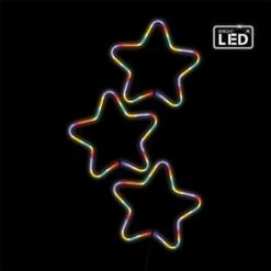 Stockholm Christmas Lights 3pcs LED Star Multi Colour Path Outdoor Garden Decoration 60CM -Christmas Lights Store 225861 1767925 F