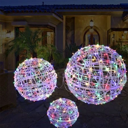 Stockholm Christmas Lights 3pcs LED Globe Balls Xmas Baubles Outdoor Garden Decor 20/30/40CM 8 Stockholm Christmas Lights 3pcs LED Globe Balls Xmas Baubles Outdoor Garden Decor 20/30/40CM - Image 8