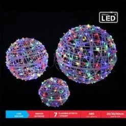 Stockholm Christmas Lights 3pcs LED Globe Balls Xmas Baubles Outdoor Garden Decor 20/30/40CM 13 Stockholm Christmas Lights 3pcs LED Globe Balls Xmas Baubles Outdoor Garden Decor 20/30/40CM -Christmas Lights Store 225865 1767969 F