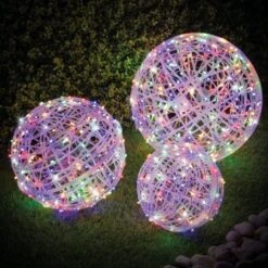 Stockholm Christmas Lights 3pcs LED Globe Balls Xmas Baubles Outdoor Garden Decor 20/30/40CM 21 Stockholm Christmas Lights 3pcs LED Globe Balls Xmas Baubles Outdoor Garden Decor 20/30/40CM -Christmas Lights Store 225865 1767973 F