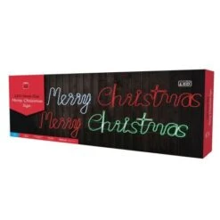 Stockholm Christmas Lights LED MERRY CHRISTMAS Sign Xmas Motif Home Garden Decor 160x29CM -Christmas Lights Store 225869 2384529 F