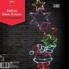 Stockholm Christmas Lights LED Rope Santa Claus Pulling Stars Outdoor Garden Xmas 144x49CM