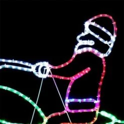 Stockholm Christmas Lights LED Rope Santa Claus Riding Bike Outdoor Garden Xmas 133x91CM -Christmas Lights Store 225879 1768107 F
