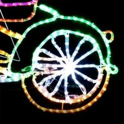 Stockholm Christmas Lights LED Rope Santa Claus Riding Bike Outdoor Garden Xmas 133x91CM -Christmas Lights Store 225879 1768113 F