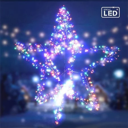 Stockholm Christmas Lights 768 LEDs Giant Star Cluster Xmas Outdoor Garden Decor 130CM 5 Stockholm Christmas Lights 768 LEDs Giant Star Cluster Xmas Outdoor Garden Decor 130CM - Image 5