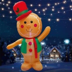 Stockholm Christmas Lights 2.4M LED Inflatable Gingerbread Man Outdoor Garden Decoration 18 Stockholm Christmas Lights 2.4M LED Inflatable Gingerbread Man Outdoor Garden Decoration -Christmas Lights Store 225885 1768171 F