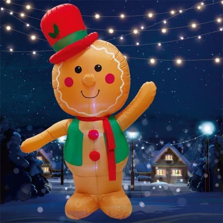 Stockholm Christmas Lights 2.4M LED Inflatable Gingerbread Man Outdoor Garden Decoration 9 Stockholm Christmas Lights 2.4M LED Inflatable Gingerbread Man Outdoor Garden Decoration - Image 9