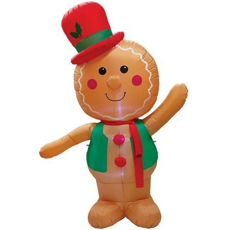 Stockholm Christmas Lights 2.4M LED Inflatable Gingerbread Man Outdoor Garden Decoration 4 Stockholm Christmas Lights 2.4M LED Inflatable Gingerbread Man Outdoor Garden Decoration - Image 4