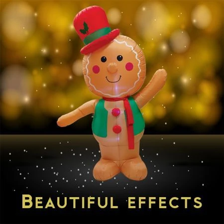 Stockholm Christmas Lights 2.4M LED Inflatable Gingerbread Man Outdoor Garden Decoration 2 Stockholm Christmas Lights 2.4M LED Inflatable Gingerbread Man Outdoor Garden Decoration - Image 2