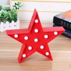 BRELONG 3D Warm White Decoration Night Light For Kids Room Christmas Wedding Star 3V -Christmas Lights Store 228901 1803399 F