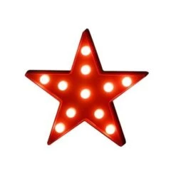 BRELONG 3D Warm White Decoration Night Light For Kids Room Christmas Wedding Star 3V -Christmas Lights Store 228901 1803401 F