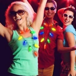 BRELONG 9LEDs LED Luminous Necklace Holiday Party Christmas 2PCS -Christmas Lights Store 229129 1804815 F