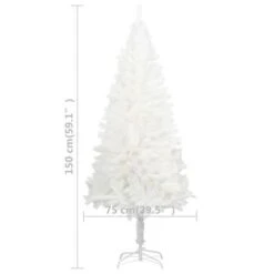 Artificial Christmas Tree Lifelike Needles White 150 Cm -Christmas Lights Store 239245 1891277 F