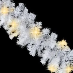 Christmas Garland With LED Lights White 5 M PVC -Christmas Lights Store 239267 1891429 F