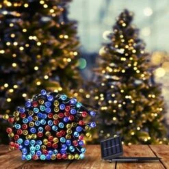 25M 200LED String Solar Powered Multi Colour Fairy Lights Garden Christmas Decor -Christmas Lights Store 241429 1917889 F