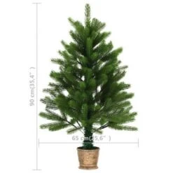 Artificial Christmas Tree Lifelike Needles 90 Cm Green -Christmas Lights Store 243193 1934039 F