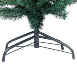 Slim Artificial Christmas Tree With Stand Green 150 Cm PVC -Christmas Lights Store 244657 1947247 F