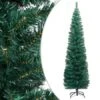 Slim Artificial Christmas Tree With Stand Green 180 Cm PVC