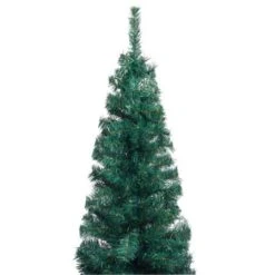 Slim Artificial Christmas Tree With Stand Green 210 Cm PVC 8 Slim Artificial Christmas Tree With Stand Green 210 Cm PVC -Christmas Lights Store 244661 1947267 F