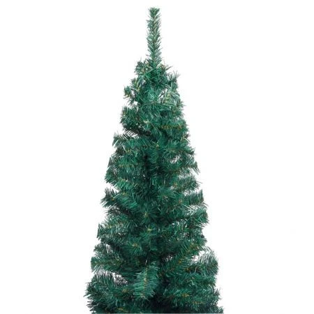 Slim Artificial Christmas Tree With Stand Green 210 Cm PVC 3 Slim Artificial Christmas Tree With Stand Green 210 Cm PVC - Image 3