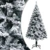 Artificial Christmas Tree With Flocked Snow Green 150 M PVC