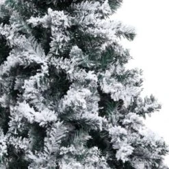 Artificial Christmas Tree With Flocked Snow Green 180 Cm PVC -Christmas Lights Store 244669 1947317 F