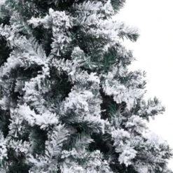 Artificial Christmas Tree With Flocked Snow Green 210 Cm PVC -Christmas Lights Store 244671 1947329 F