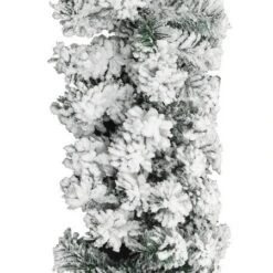Christmas Garland With Flocked Snow Green 10 M PVC -Christmas Lights Store 244675 1947351 F