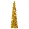 Pop-up Artificial Christmas Tree Gold 150 Cm PET