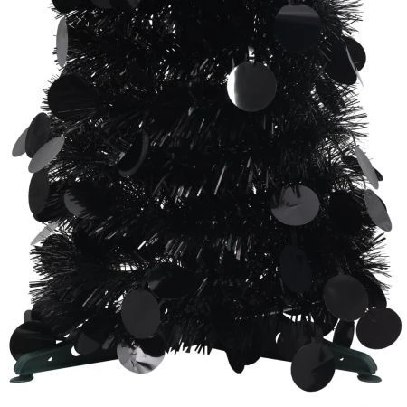 Pop-up Artificial Christmas Tree Black 150 Cm PET 3 Pop-up Artificial Christmas Tree Black 150 Cm PET - Image 3