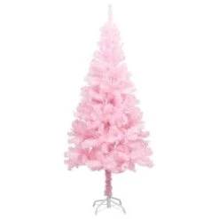 Artificial Christmas Tree With Stand Pink 150 Cm PVC