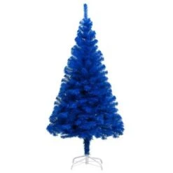 Artificial Christmas Tree With Stand Blue 150 Cm PVC