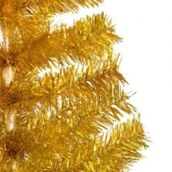 Artificial Christmas Tree With Stand Gold 150 Cm PET -Christmas Lights Store 244709 1947521 F